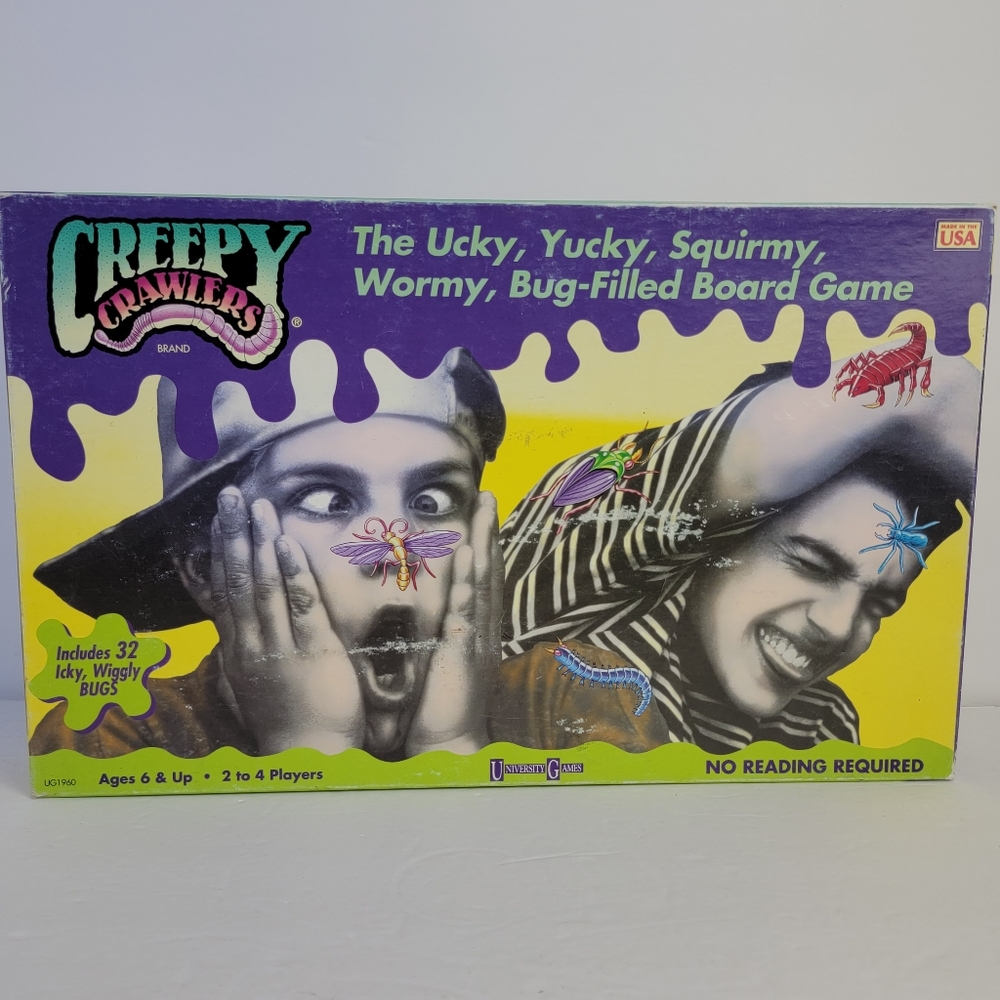 Vintage Board Game Creepy Crawlers Missing Parts